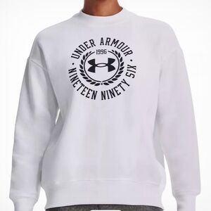 Under armour whit crew neck